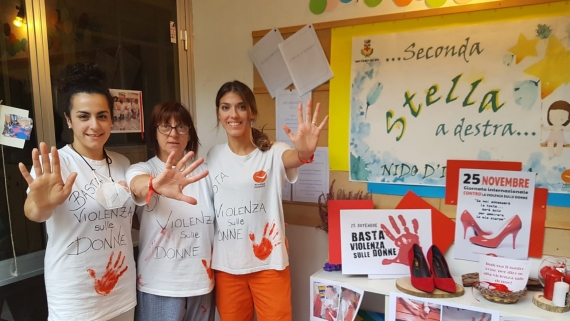 IL NIDO D’INFANZIA COMUNALE “F.LLI ROSSELLI- SECONDA STELLA A DESTRA” STOP ALLA VIOLENZA