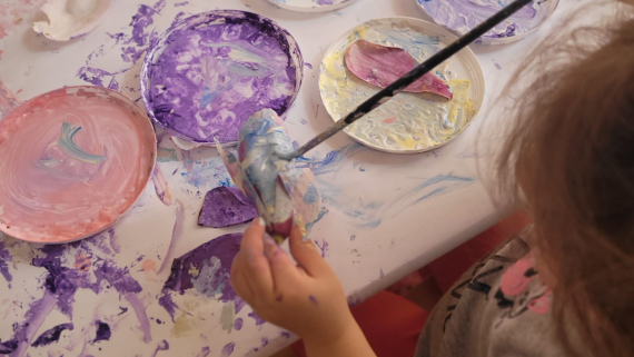 "PITTURA PRIMAVERILE CON MAGNOLIE"