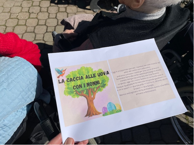 PASQUA DI GIOIA E CONDIVISIONE TRA IL CSE, IL NIDO COMUNALE E L'RSA S. PERTINI