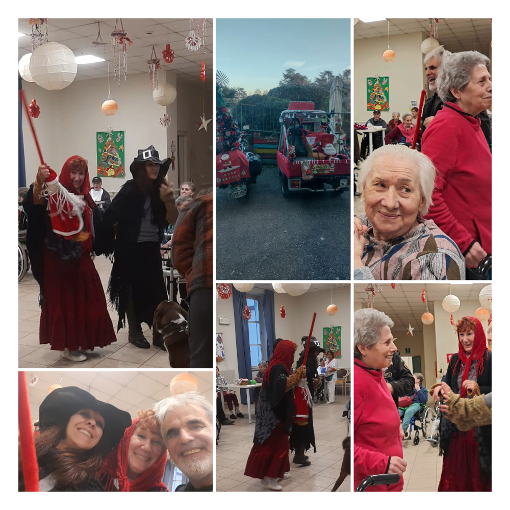 ALLA RSA MARIA BARBERO DI COLLEGNO LE BEFANE ARRIVANO IN MOTOCICLETTA